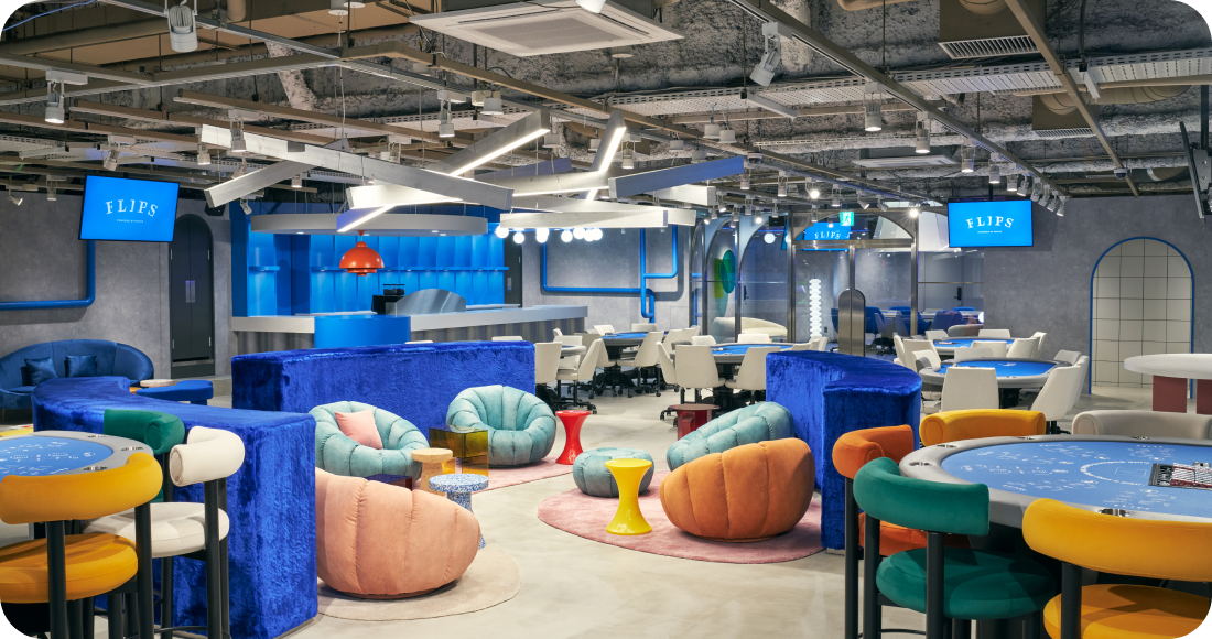 【新宿】FLIPS ｜世界のヨコサワ×GiGOの共同プロジェクト！日本最大級のポーカールーム！